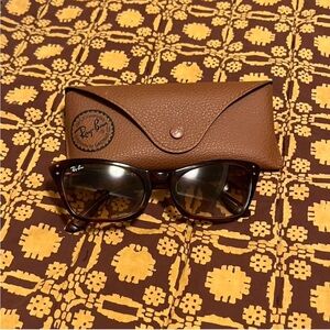 Ray-Ban Lady Burbank Dark Brown Sunglasses with Brown Case